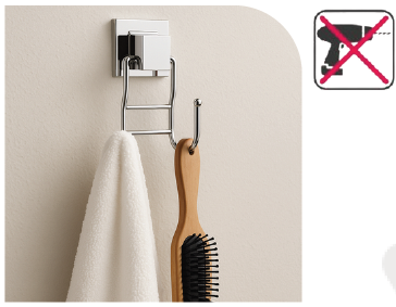WB026 ProFix Yapışkanlı İki Kancalı Askı