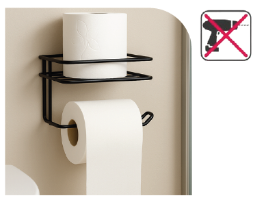 WB028 ProFix Yapışkanlı Yedekli Tuvalet Kağıtlığı