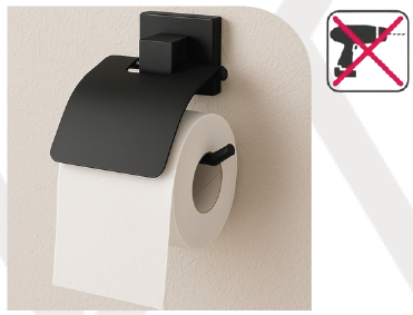 WB030 ProFix Yapışkanlı Kapaklı Tuvalet Kağıtlığı