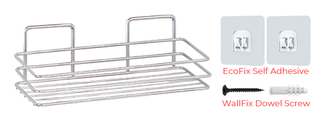 WB001 EcoFix Tek Katlı Banyo Organizer Raf