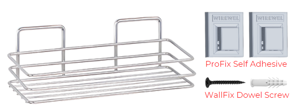 WB013 ProFix Tek Katlı Banyo Organizer Rafı