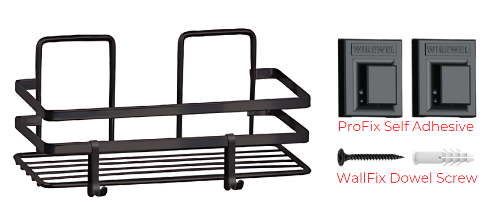 WB019 ProFix Tek Katlı Lamalı Banyo Organizer Rafı
