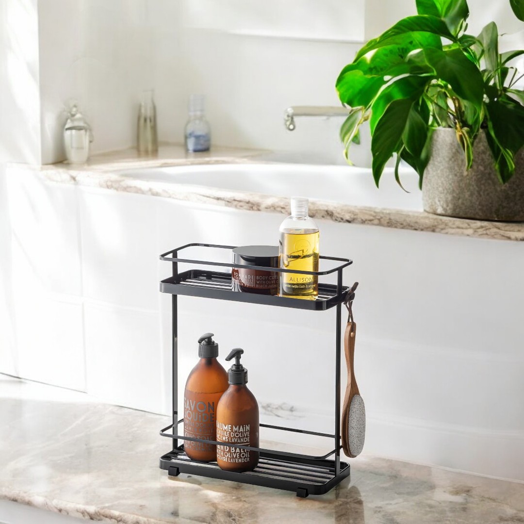 WB054 2 Katlı Tezgah Üstü Banyo Organizer Raf