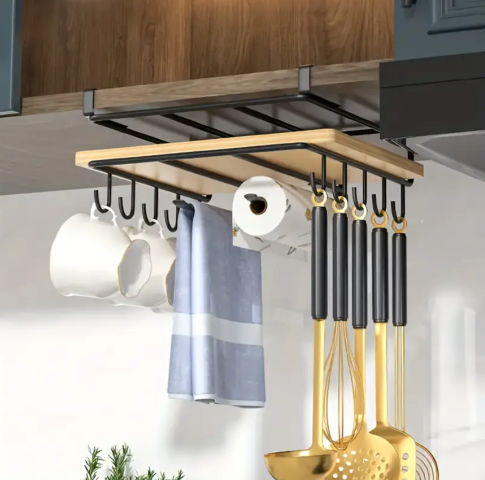 WK017 Dolap İçi Geçmeli Çok Amaçlı Askılık